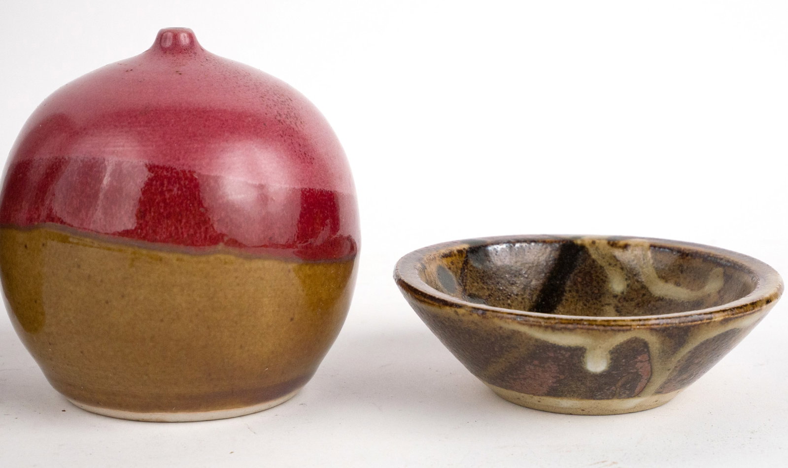 Seven Small Art Pottery Table Articles - 4