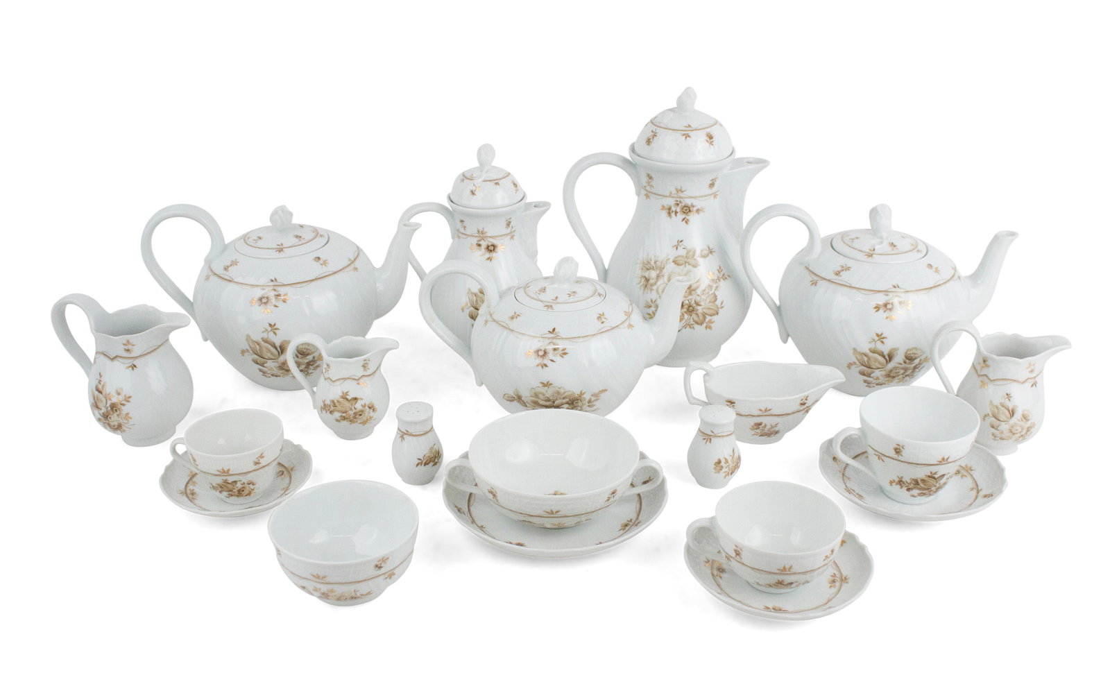 Group of Hutschenreuther Dresden Meersburg Tea Services (1 of 6)