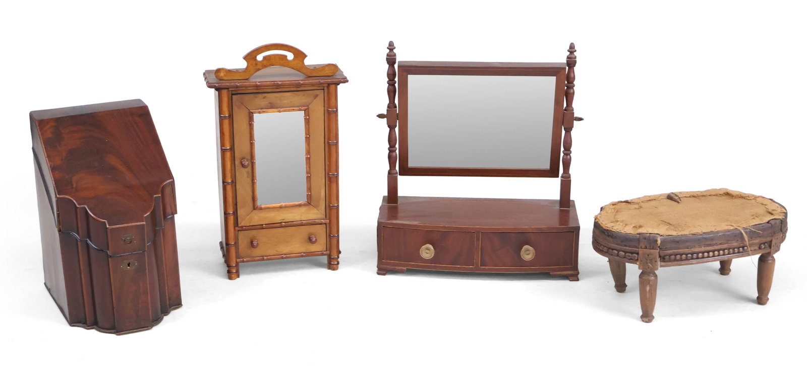George III Style Inlaid Mahogany Knife Box (1 of 10)