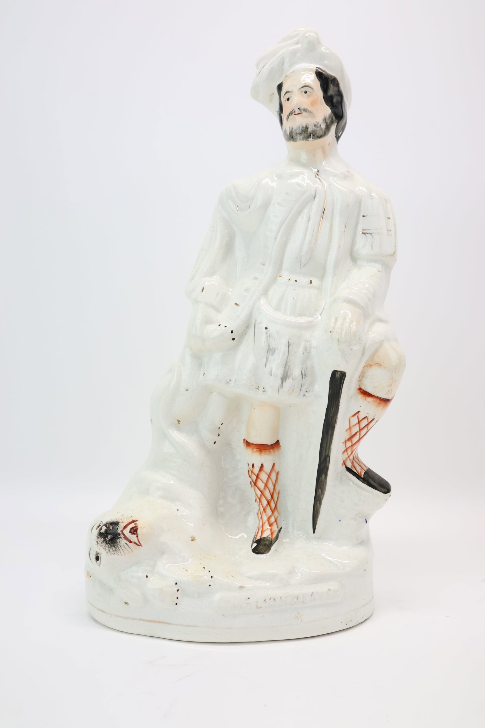 Staffordshire Porcelain Figure of Highland "The Lion Slayer" (1 of 9)