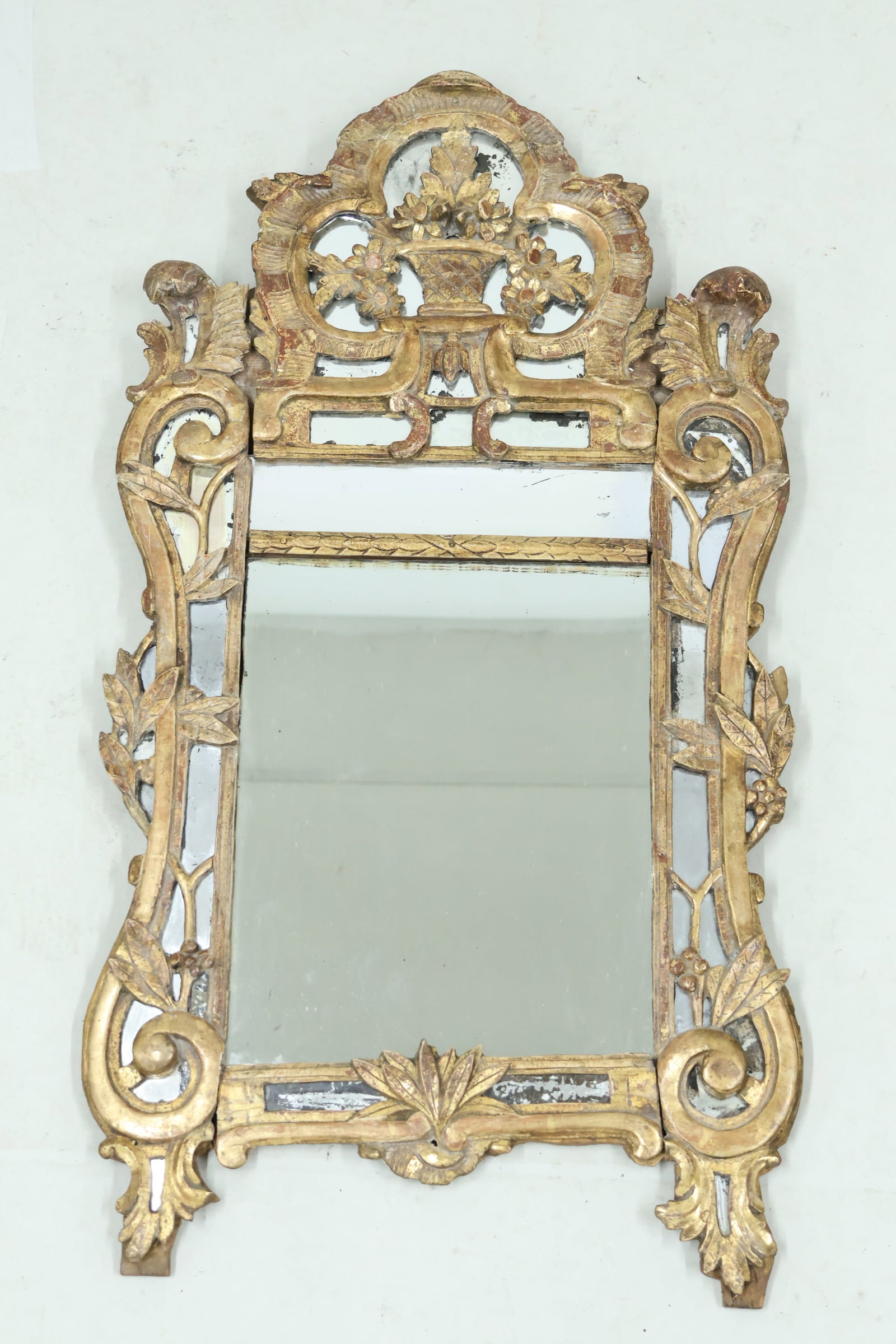 Antique Rococo Style Giltwood Pier Mirror (1 of 6)