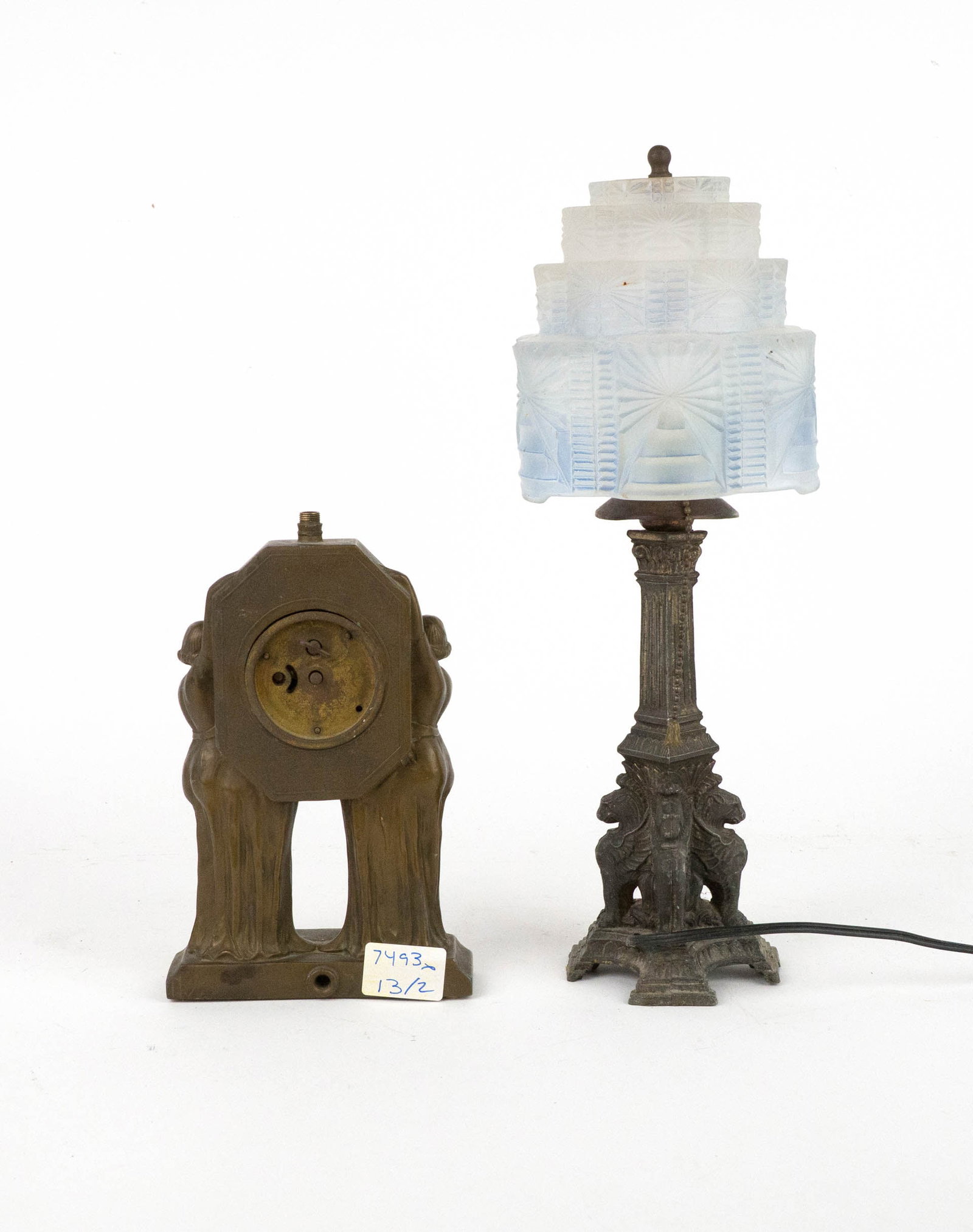 Art Deco Figural Clock - 7