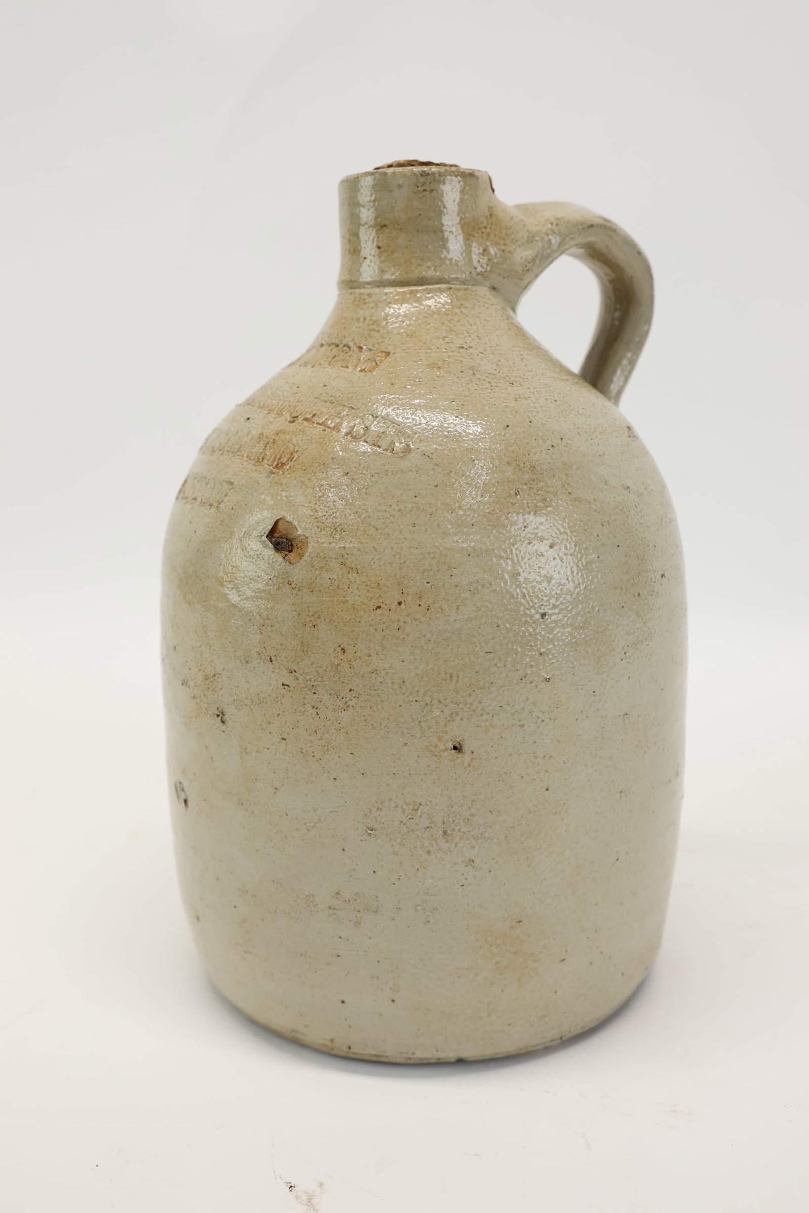 John Lyons Boston, Mass Stoneware Jug (1 of 7)