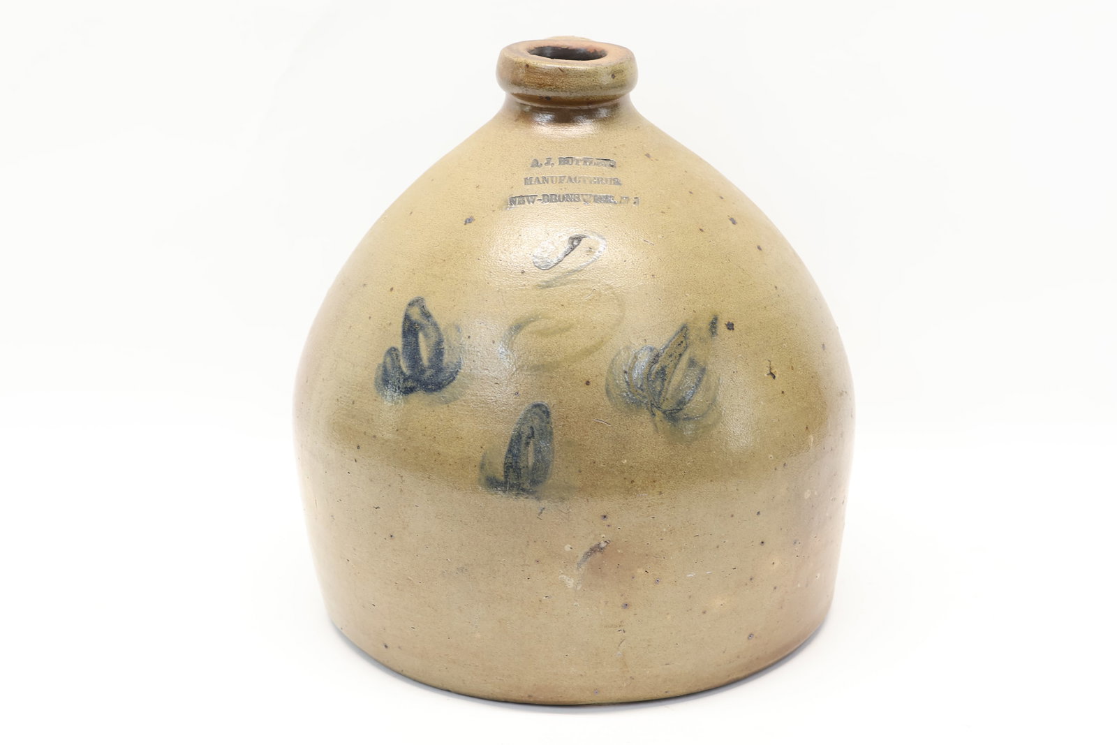 A. J. Buttler Manufacturer New Brunswick, NJ Stoneware Jug (1 of 9)