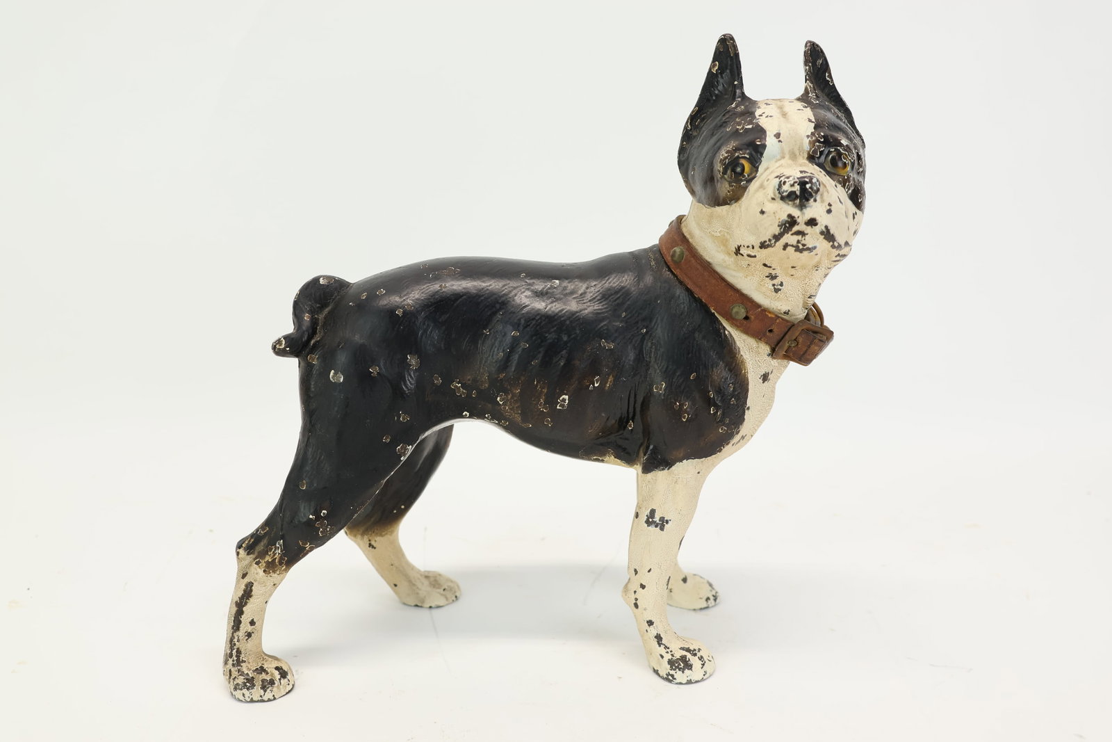Vintage Hubley Cast Iron Boston Terrier Doorstop (1 of 6)
