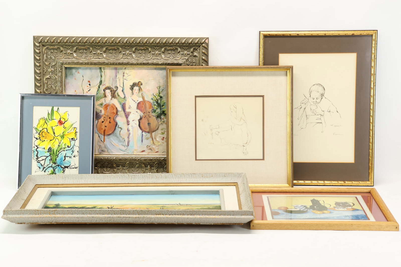 Group of Five Pieces Assorted Artwork (1 of 17)