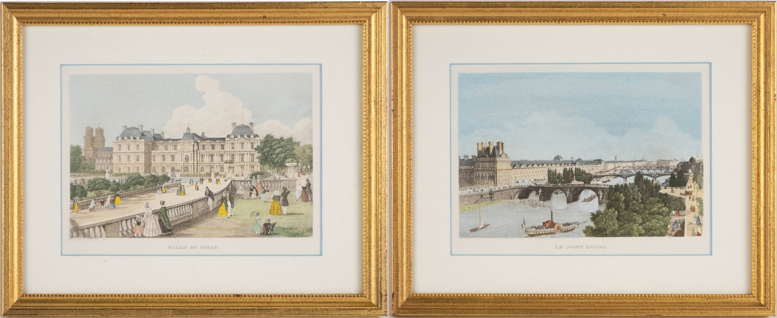 Two French Scenes, Colored Engravings (1 of 11)