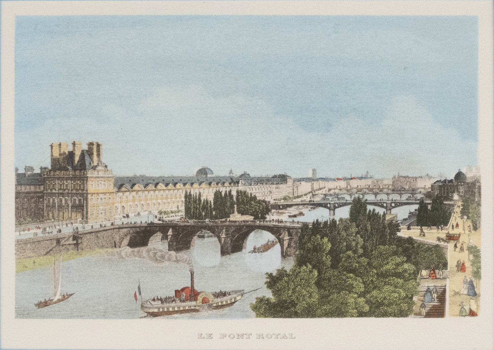 Two French Scenes, Colored Engravings - 7