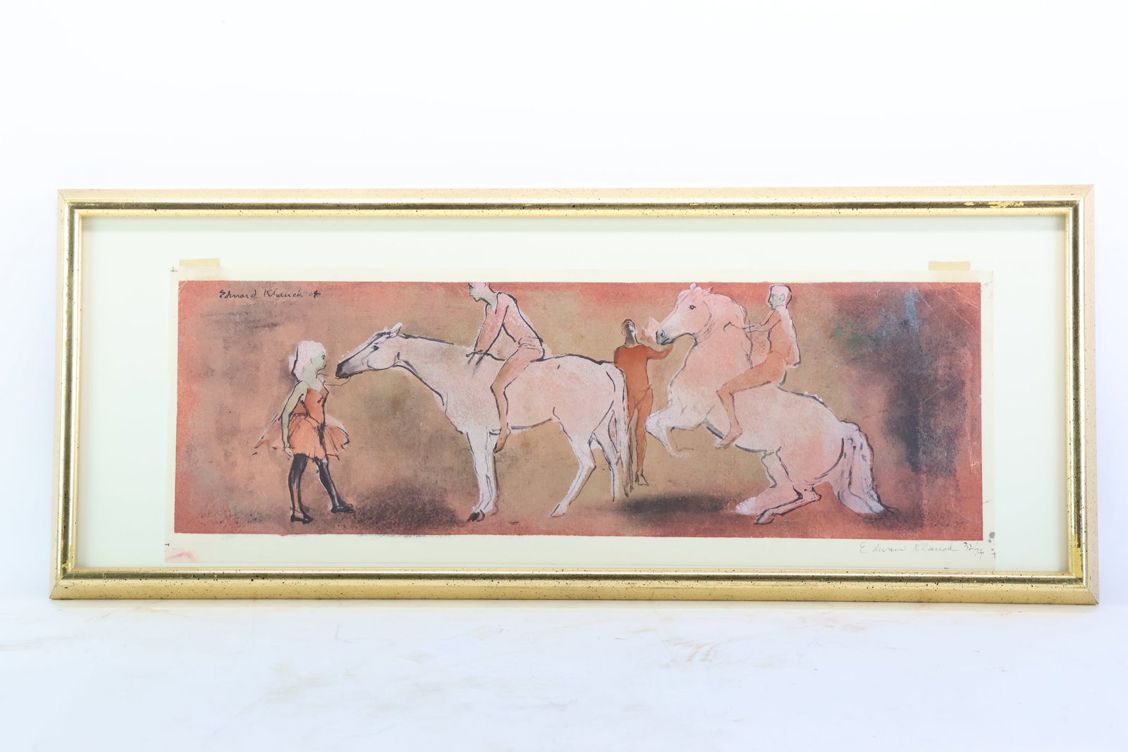 Edward Klauk Circus Riders and Horses Silkscreen Limited Edition (1 of 7)