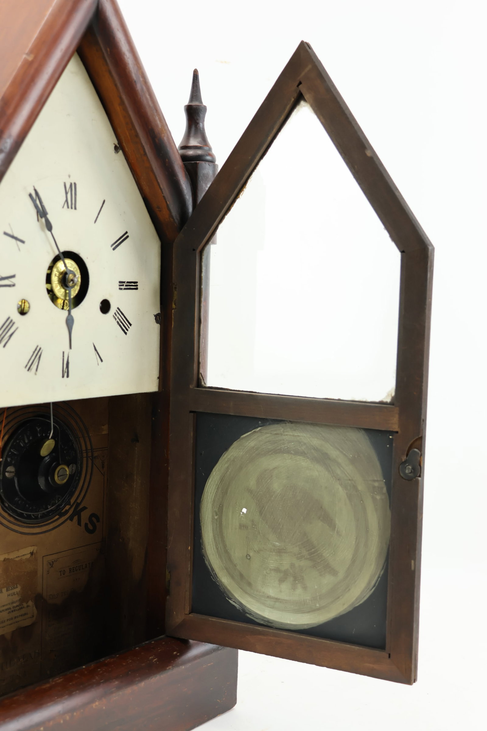Seth Thomas Mahogany Steeple Clock - 10