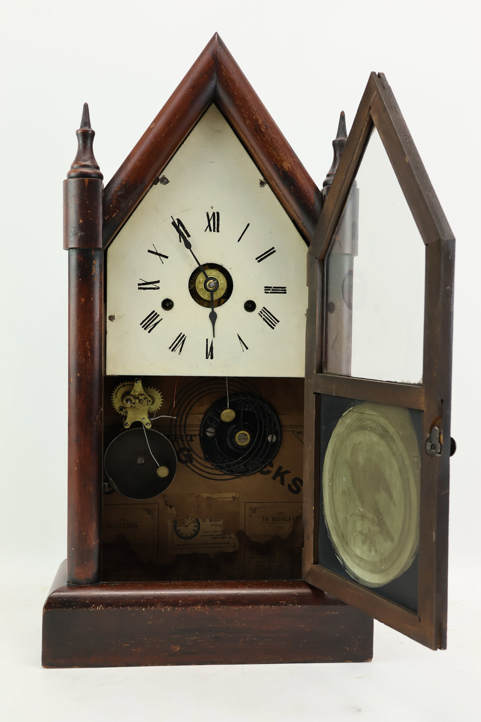 Seth Thomas Mahogany Steeple Clock - 4