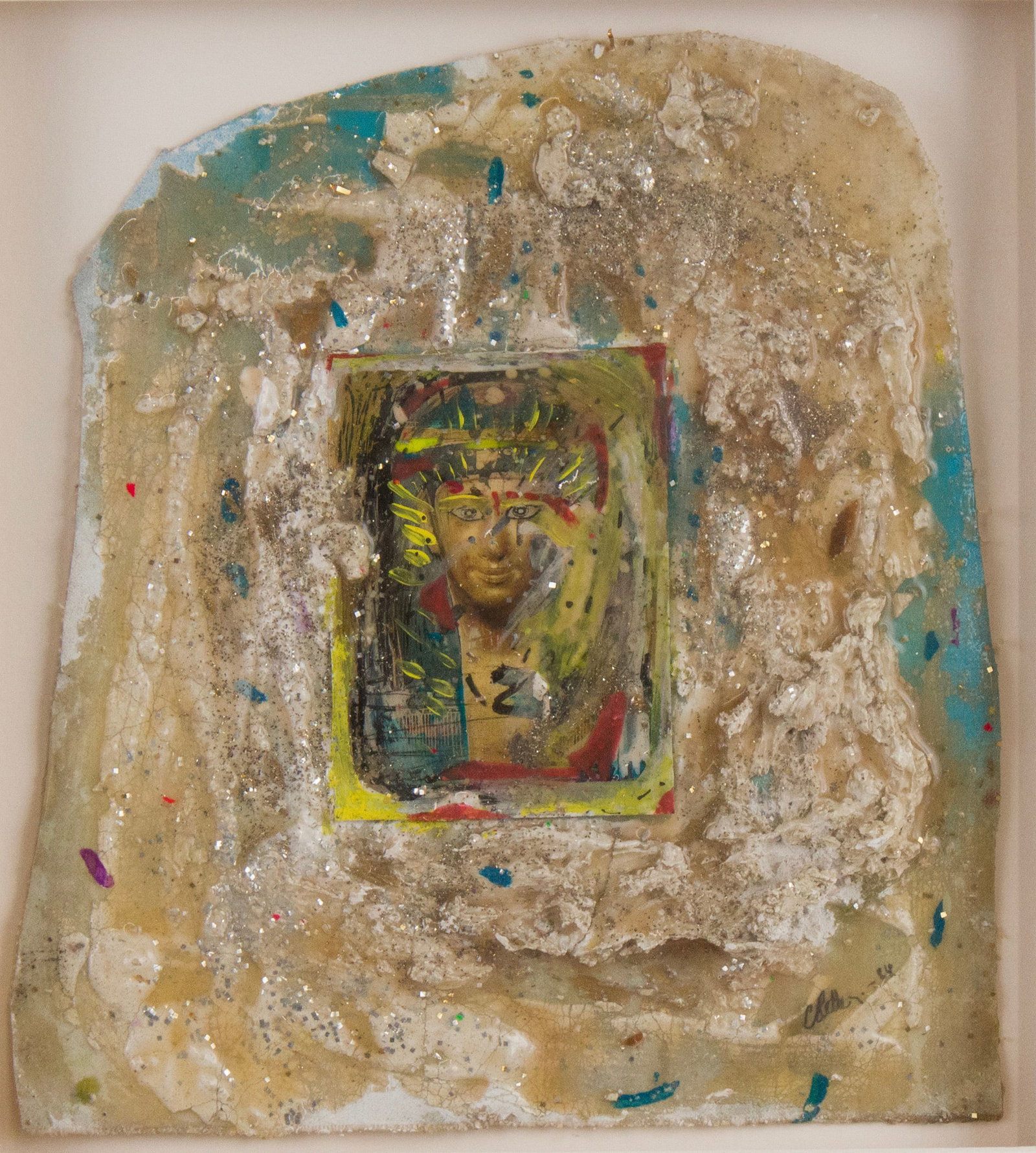 Colette Justine, Tunisian/American 1952-, Shadow Box Abstract, Mixed Media (1 of 7)