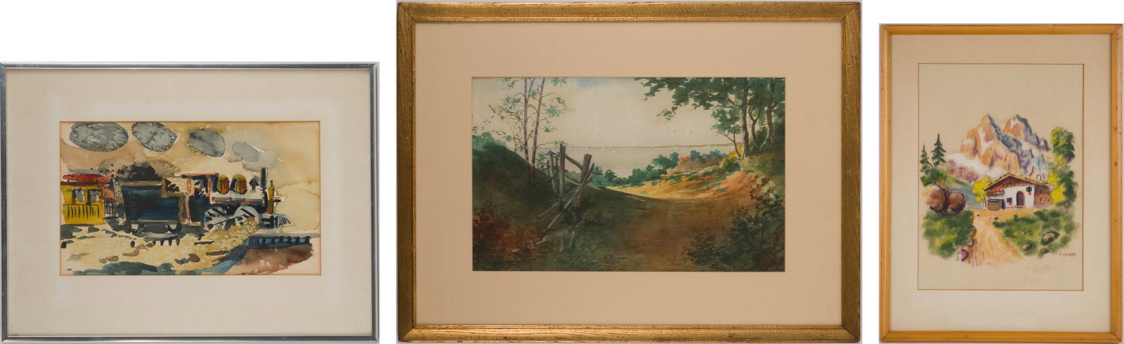Charles Payne Sears, 1864-1908, Path to the Sea, Watercolor (1 of 18)