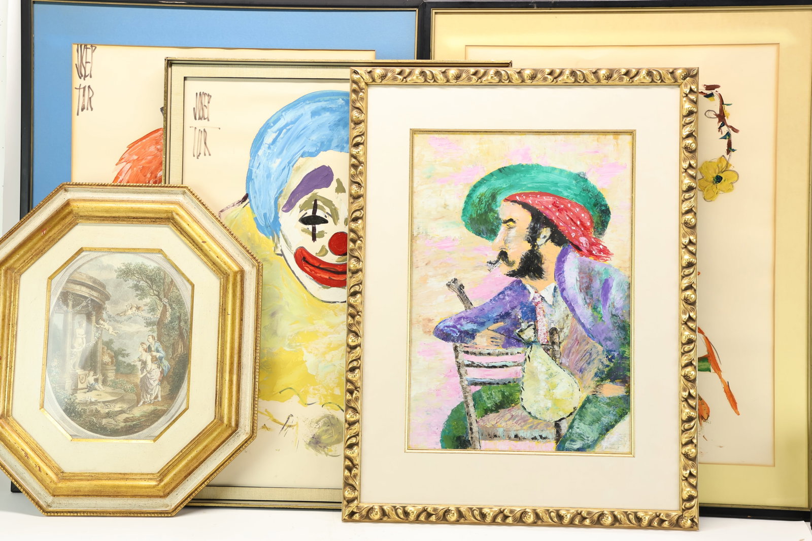 Three Josep Tur Clown Paintings (1 of 11)