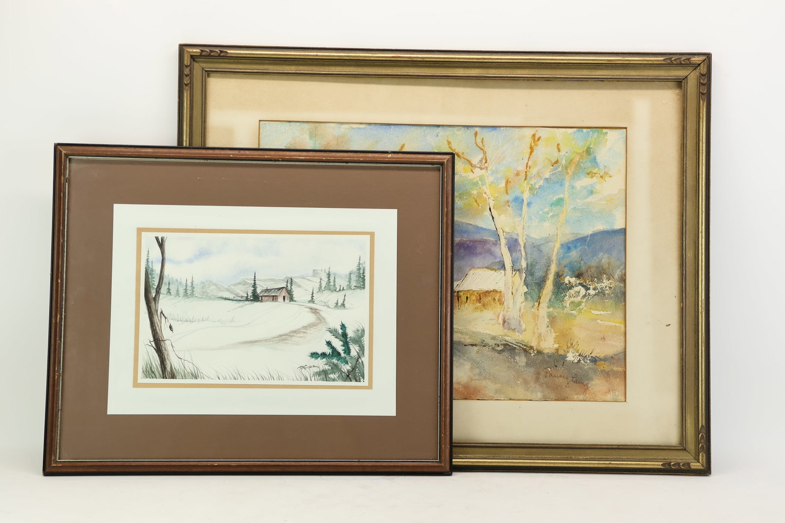 Two Framed Watercolor Landscapes (1 of 7)