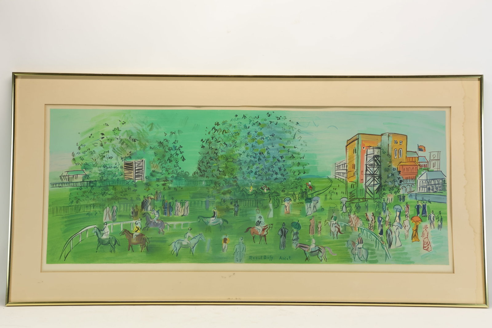 Vintage Raoul Dufy Ascot Colored Lithograph (1 of 5)