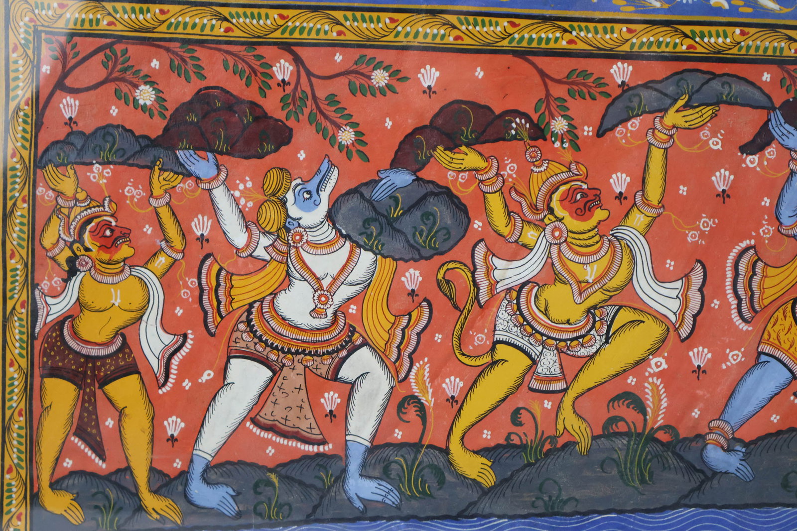 Polychrome Indian Pattachitra Painting - 5