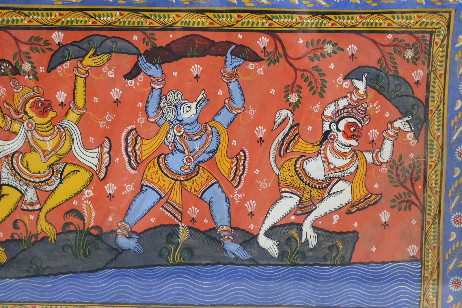 Polychrome Indian Pattachitra Painting - 7