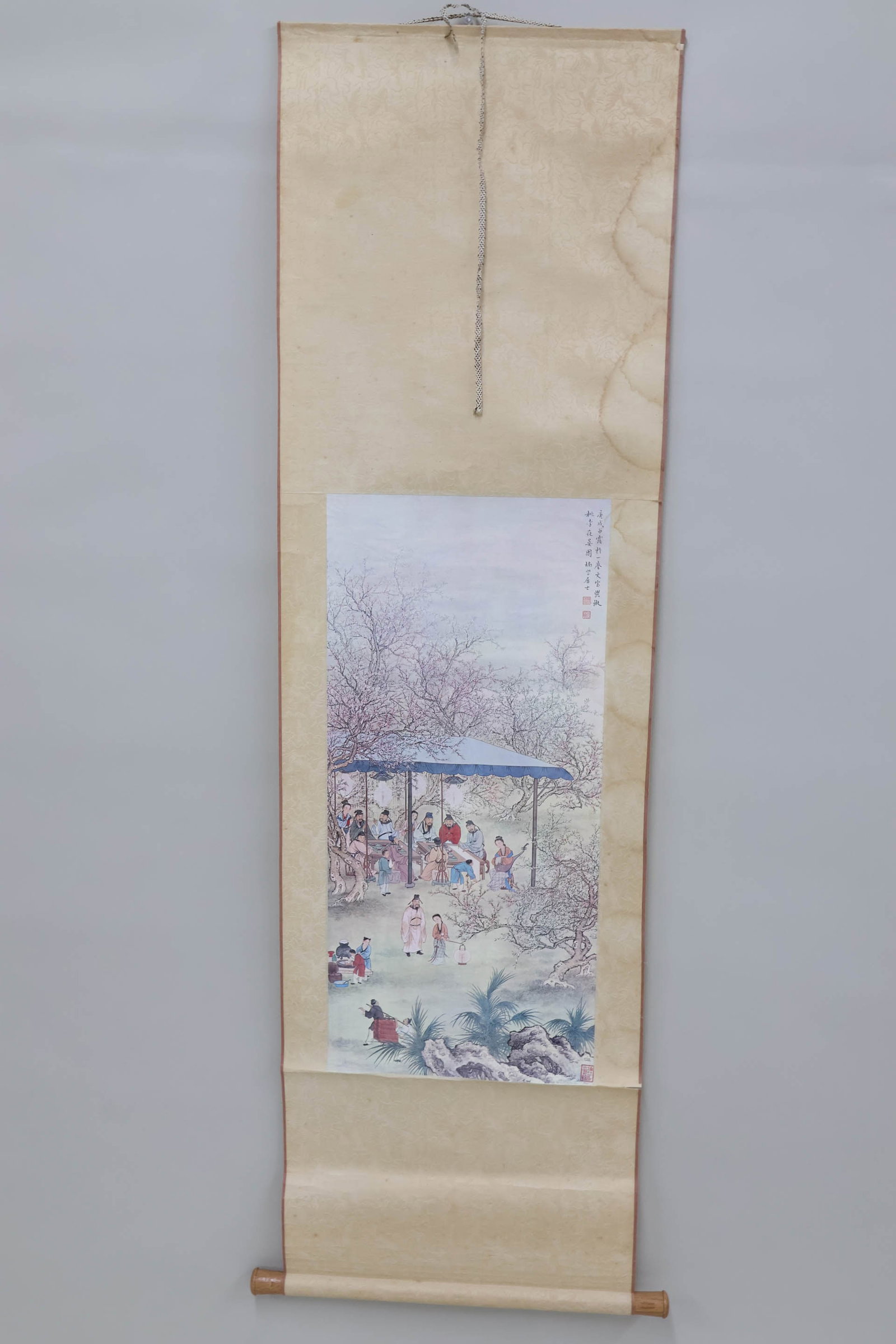 Vintage Pair Asian Shadow Boxes Back Lighted - 7