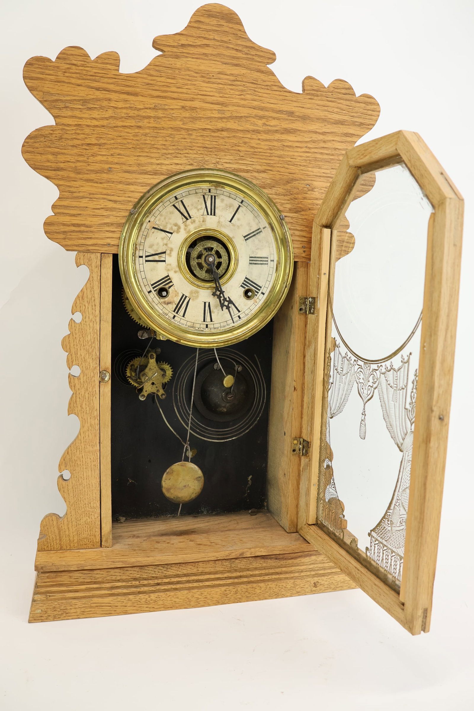 Antique Gilbert Gingerbread Clock - 5