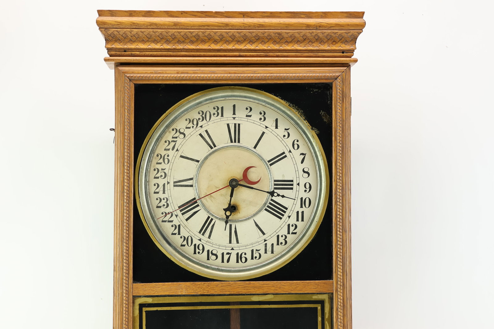 Antique Eclipse Regulator Wall Clock - 3