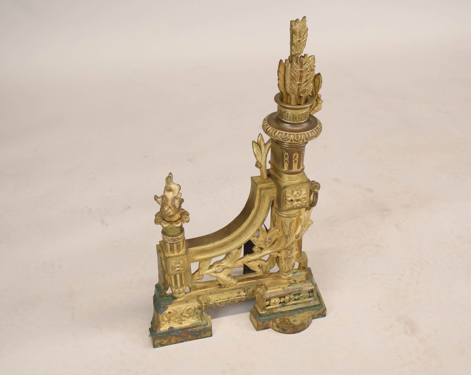 Louis XVI Style Ormolu Chenet - 10