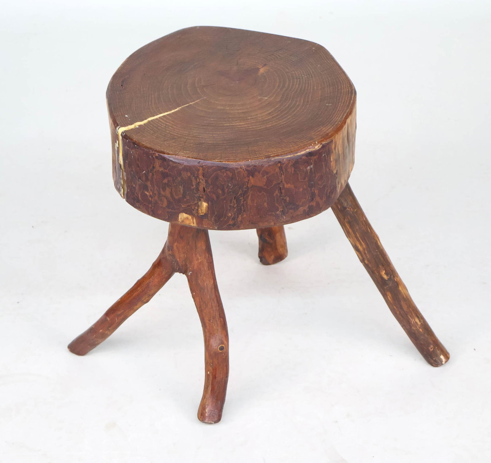 Tripod Tree Stump Stool - 2