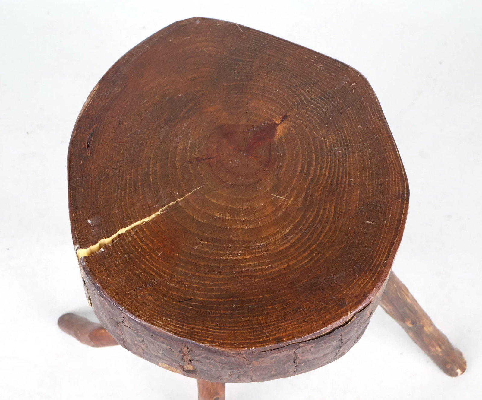 Tripod Tree Stump Stool - 3