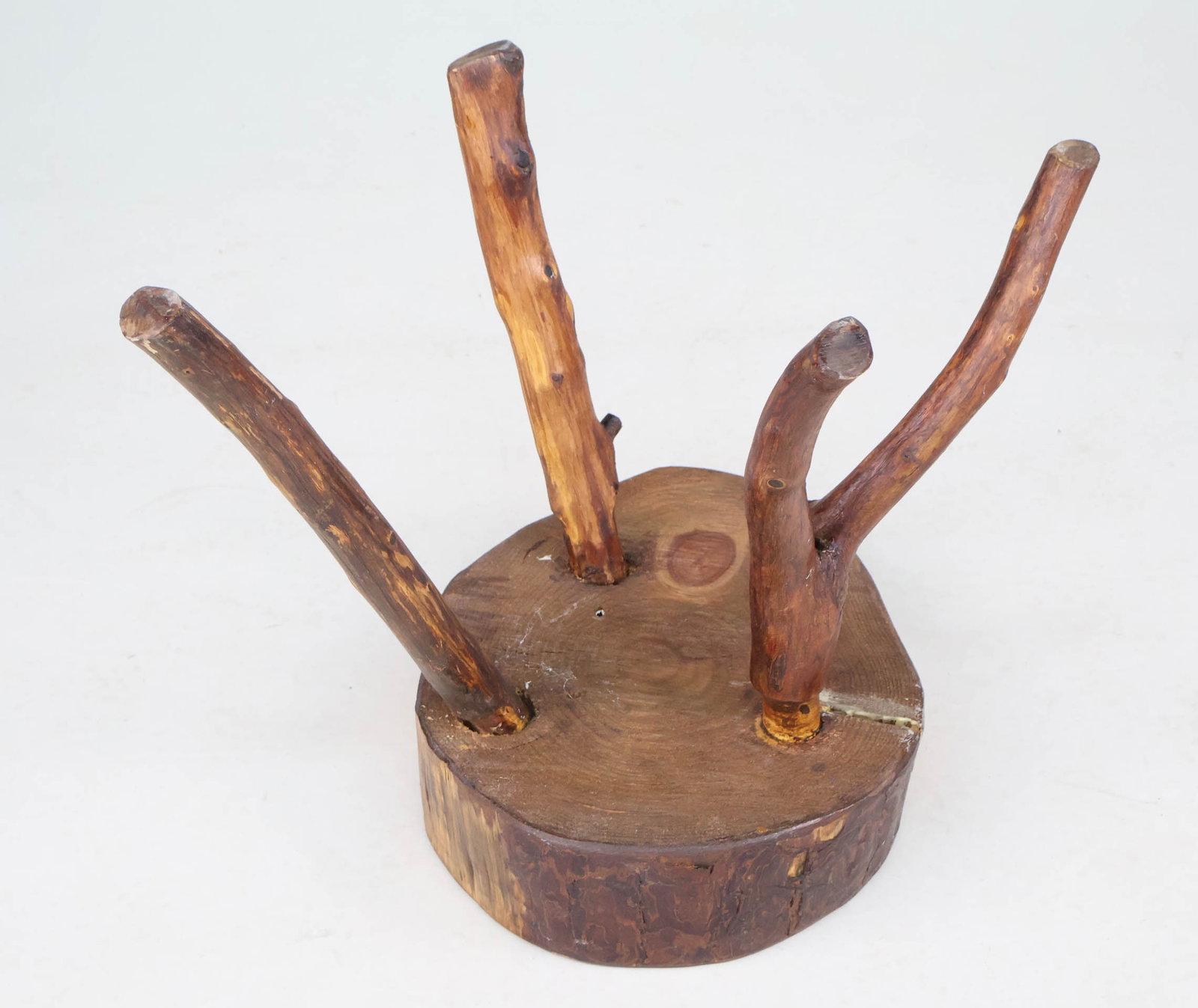 Tripod Tree Stump Stool - 7