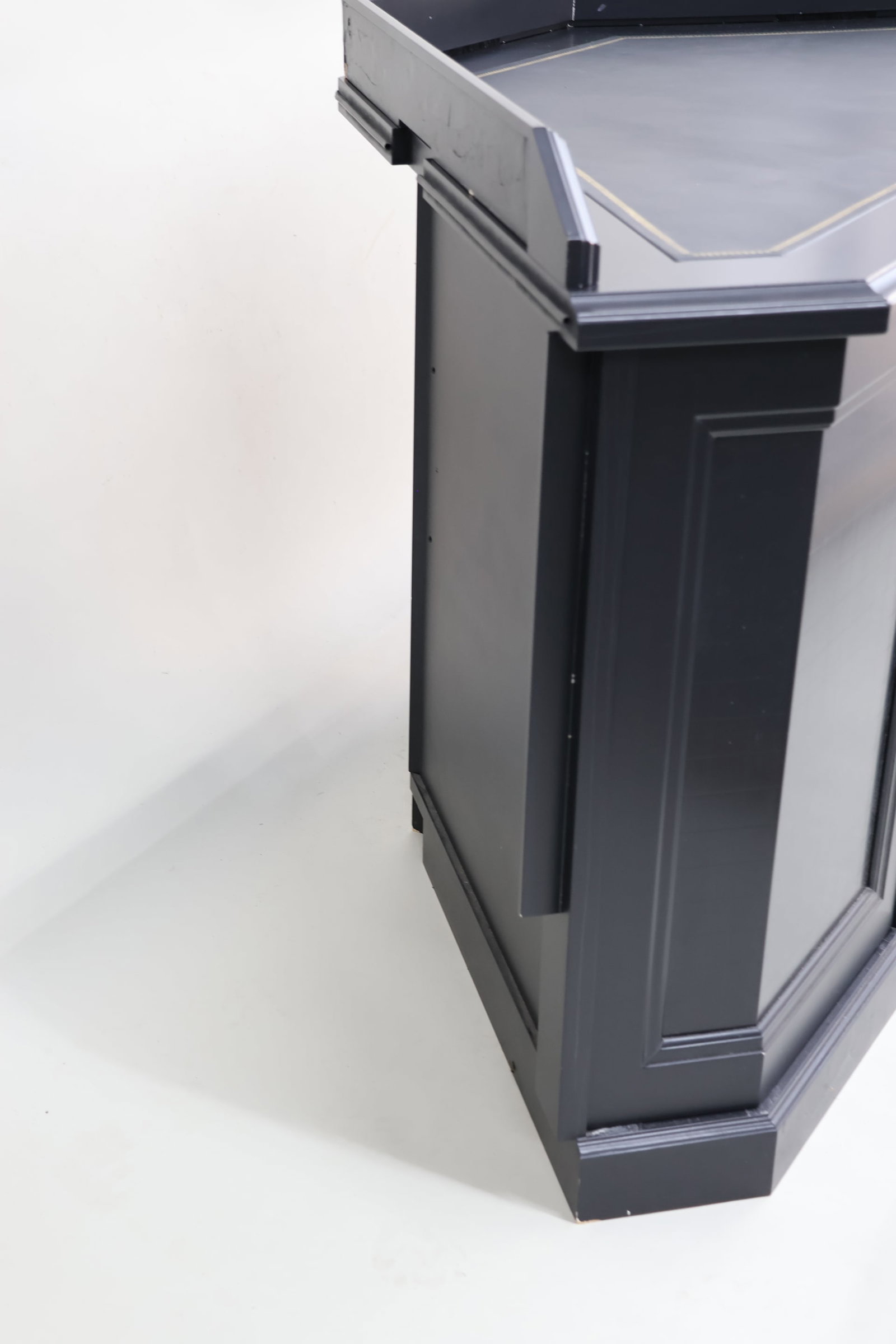 Contemporary Two Door Corner Desk - 4