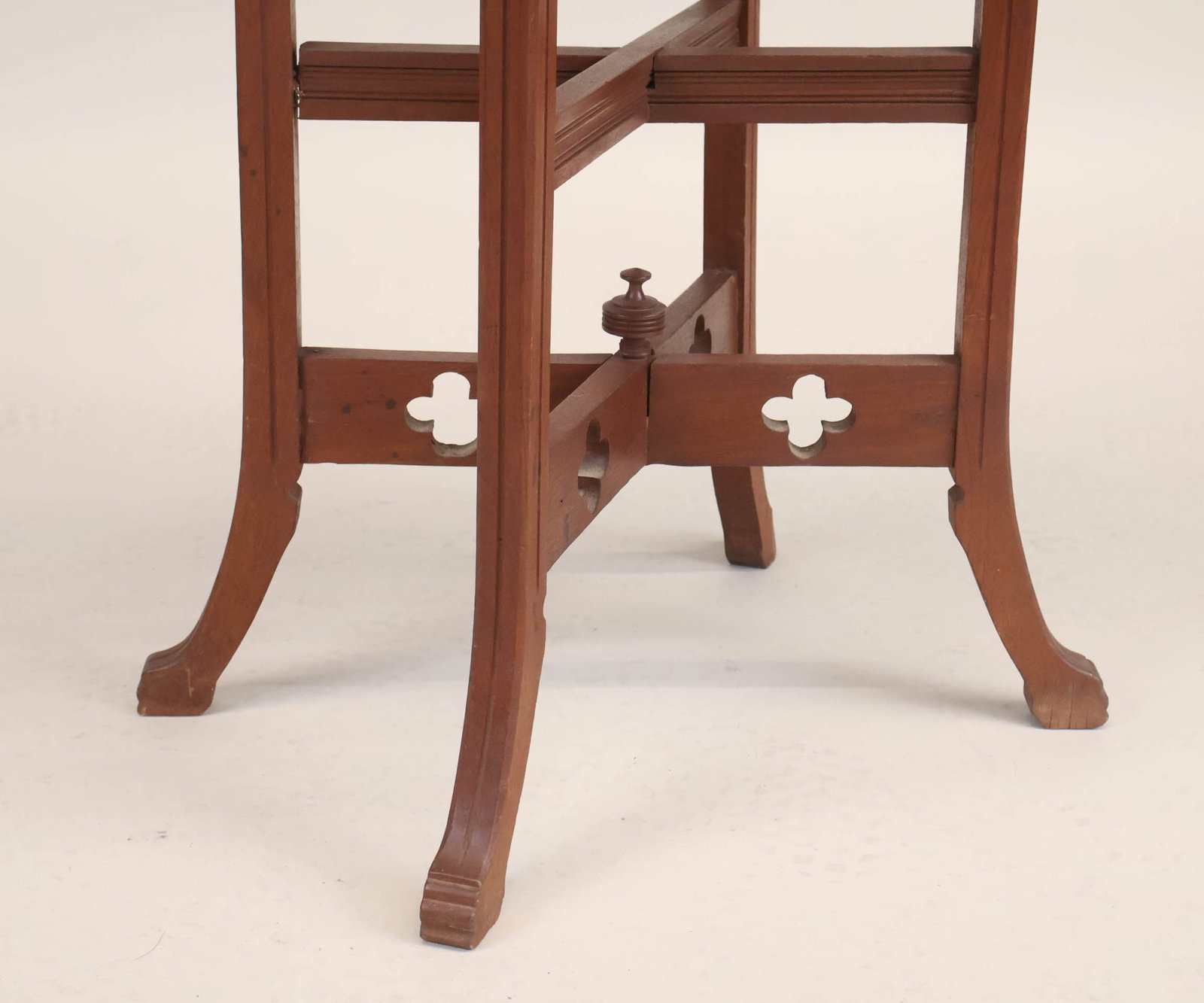 Victorian Walnut Marble Top Side Table - 10