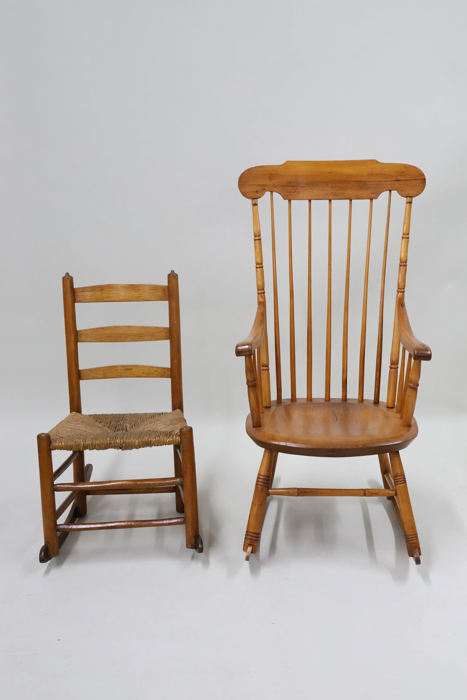 Antique Spindle Back Rocking Armchair (1 of 6)