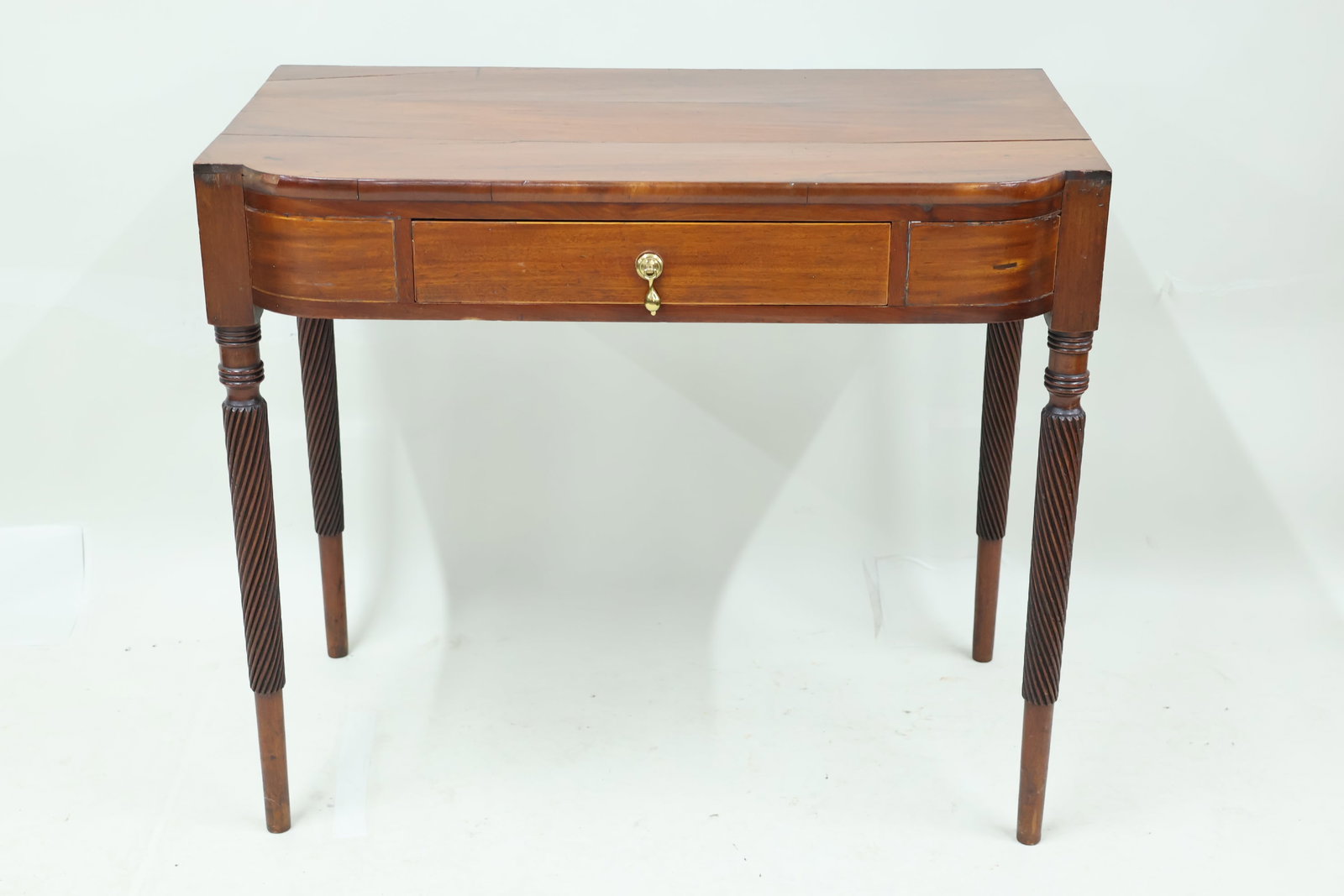 Antique Mahogany Sheraton Writing Desk (1 of 8)