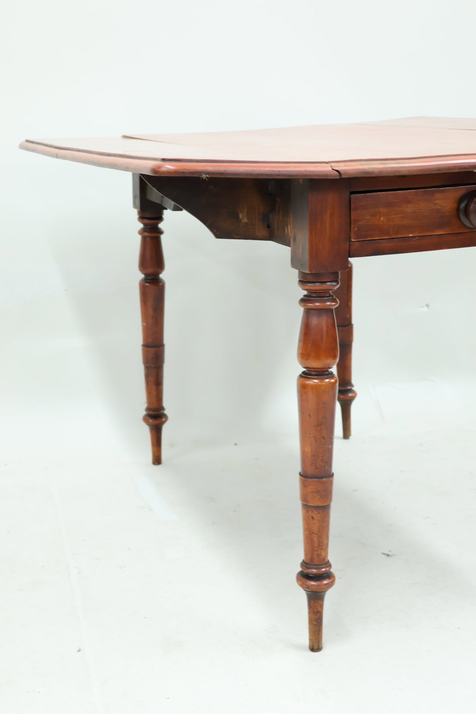 Antique Maple Drop Leaf Table - 4