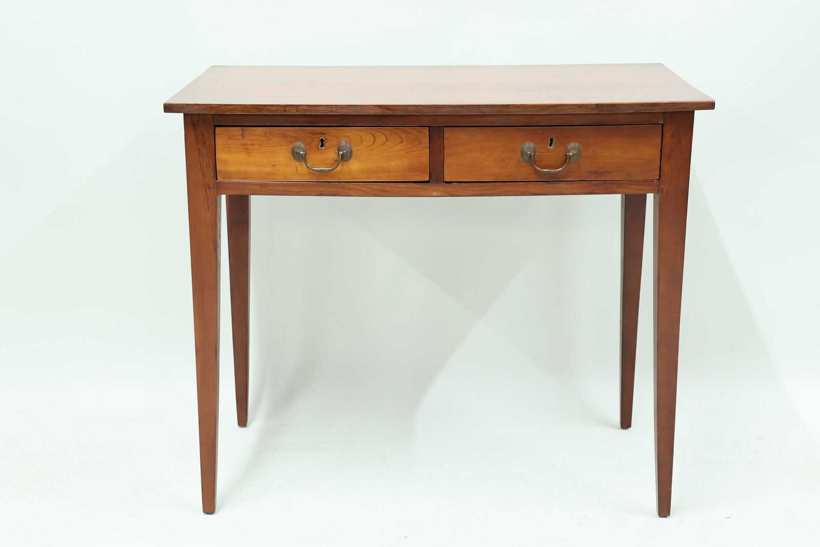 Antique Fruitwood Two Drawer Work Table (1 of 8)