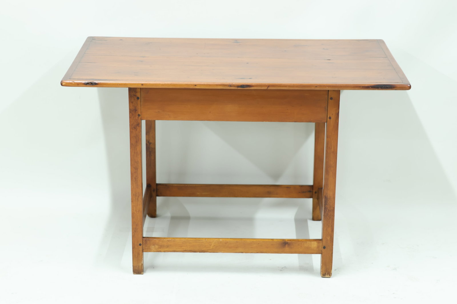 Antique American Stained Pine Tavern Table (1 of 9)