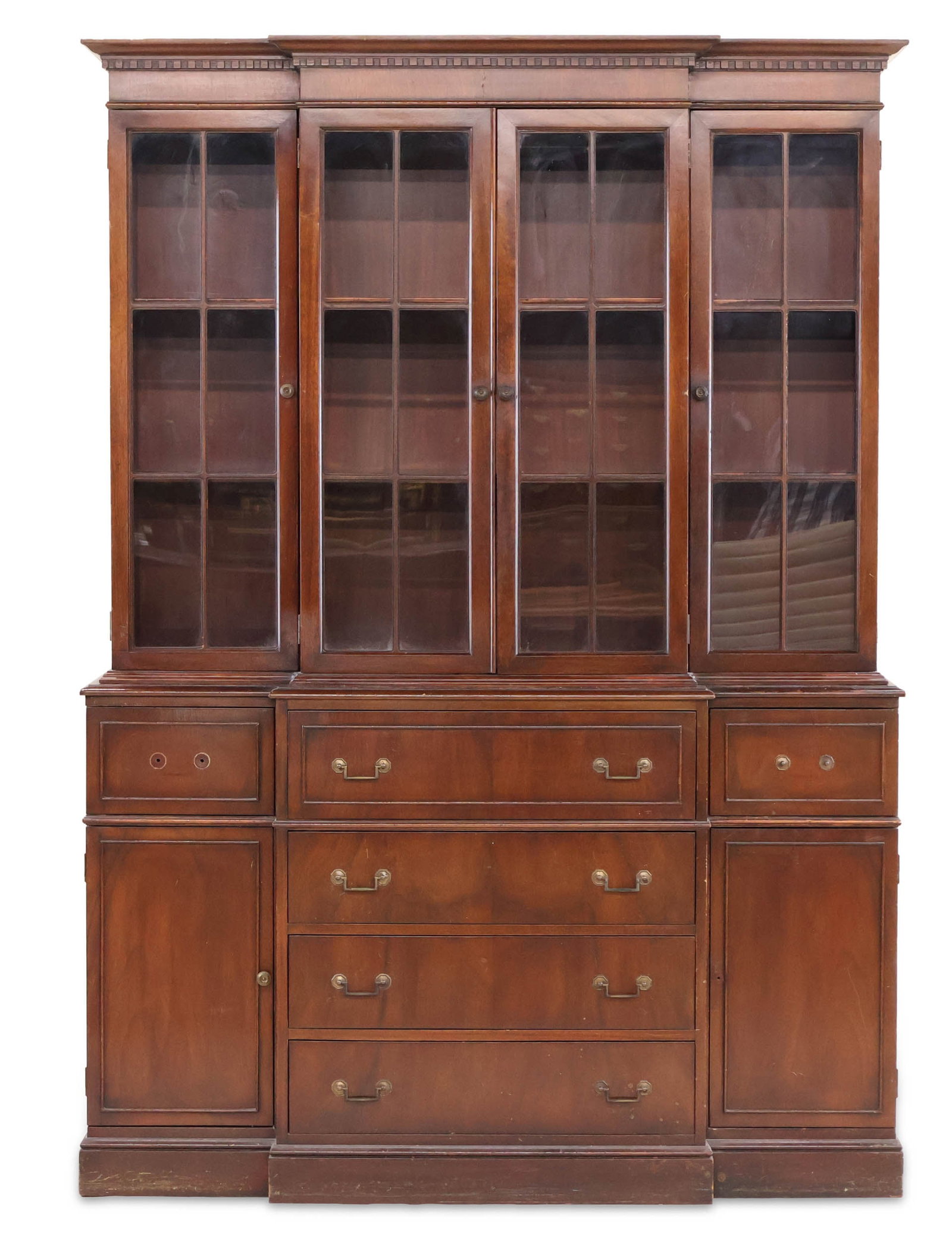 Georgian Style Mahogany Breakfront (1 of 16)