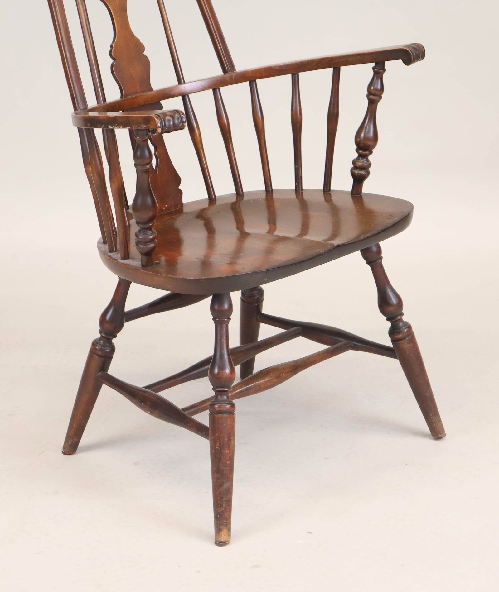 Walnut Highback Windsor Armchair - 10