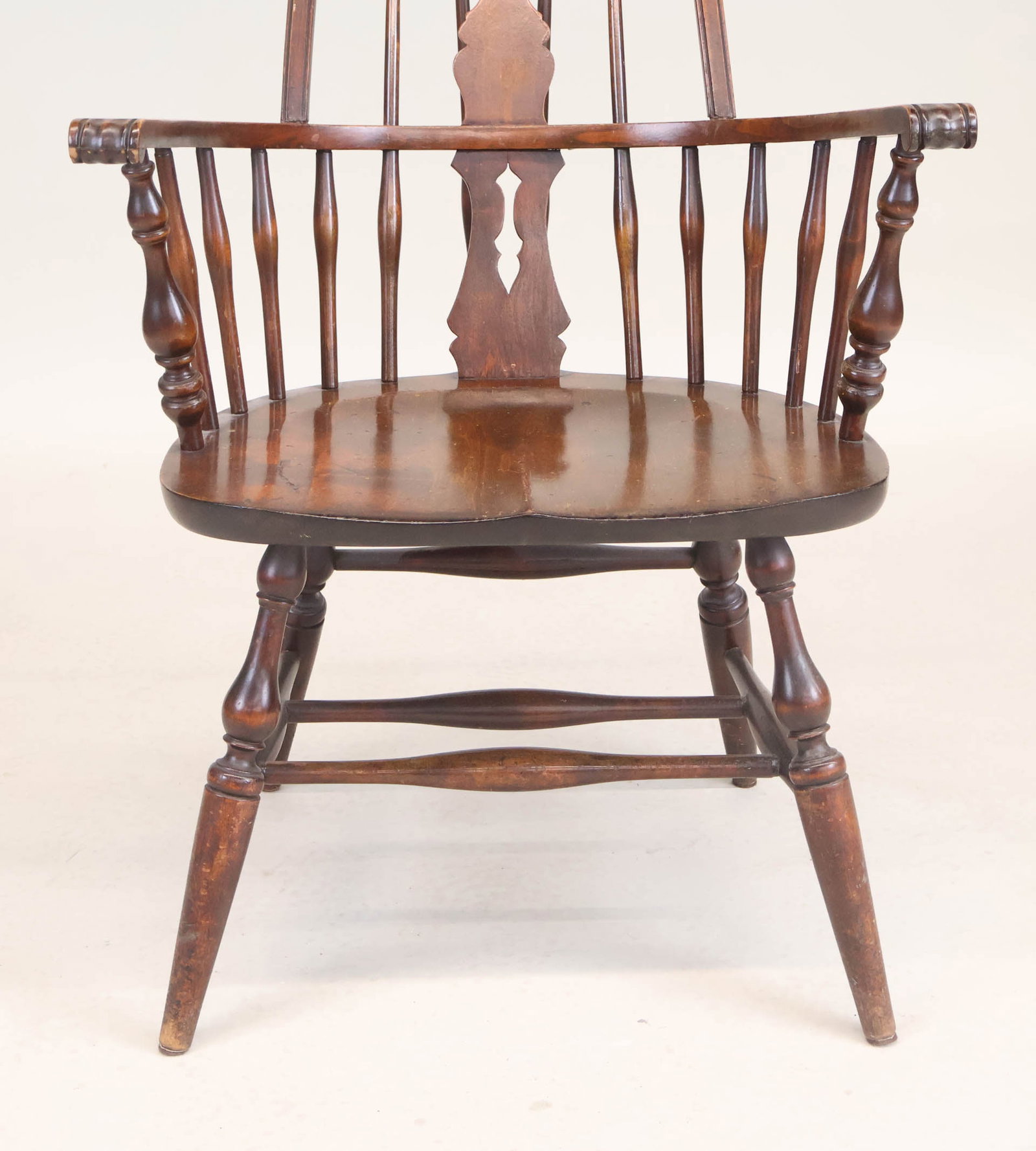 Walnut Highback Windsor Armchair - 12