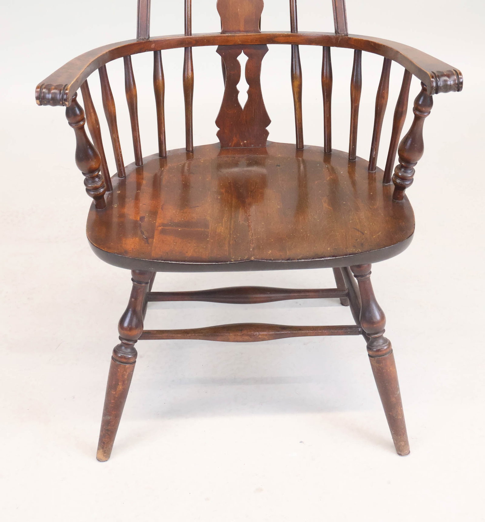 Walnut Highback Windsor Armchair - 13