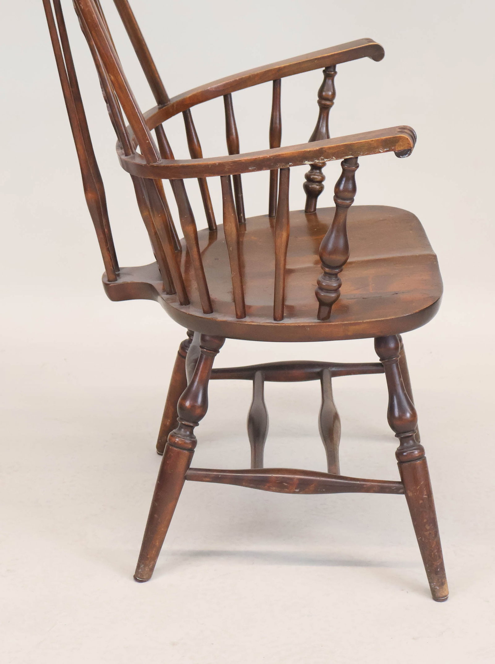 Walnut Highback Windsor Armchair - 16