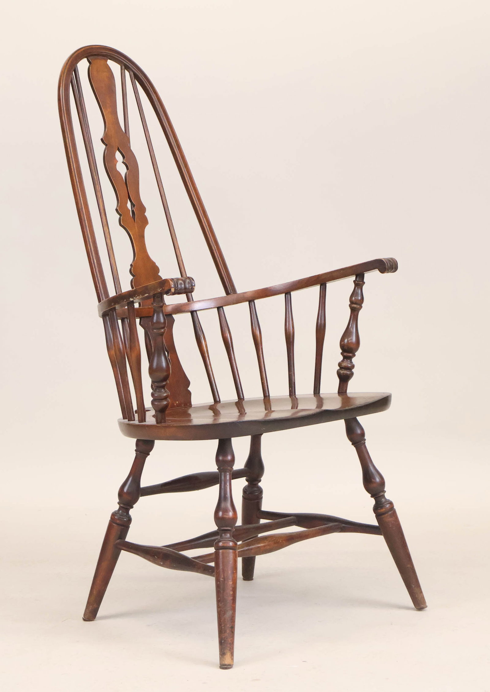 Walnut Highback Windsor Armchair - 8