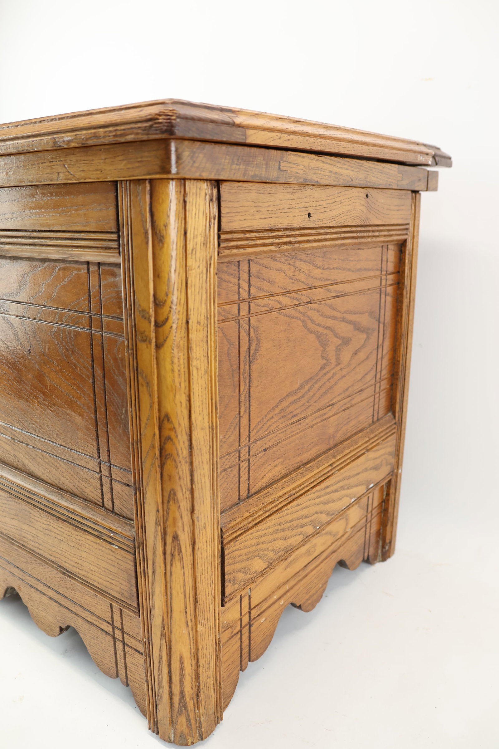 Antique Oak Bedside Commode - 4