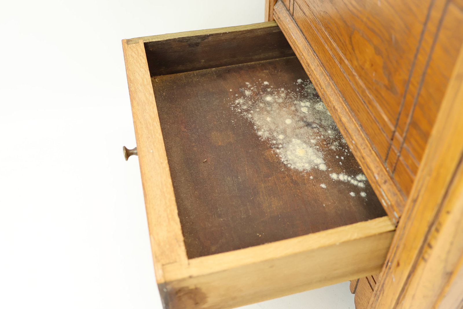 Antique Oak Bedside Commode - 7