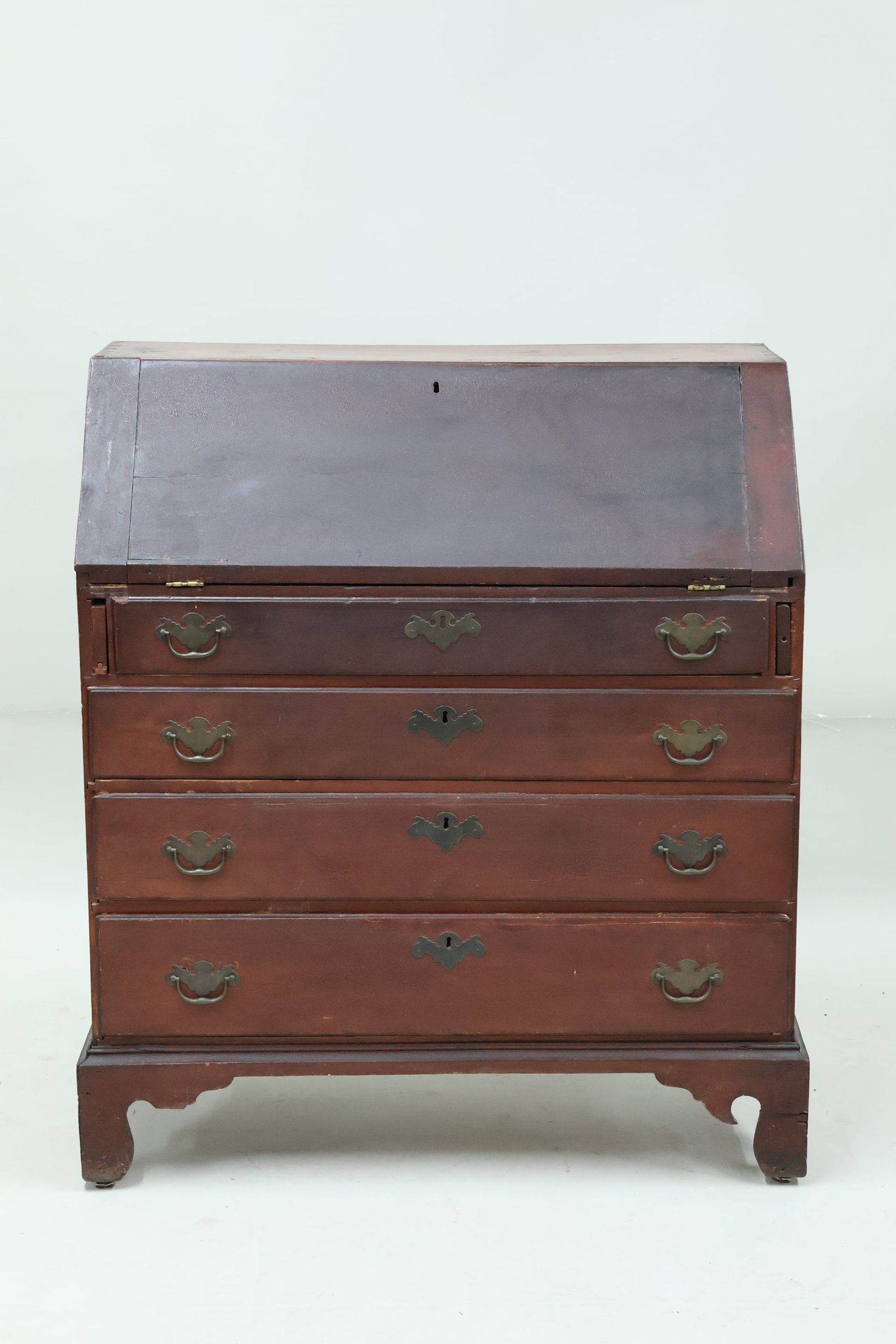 Antique American Slant Front Writing Desk (1 of 15)