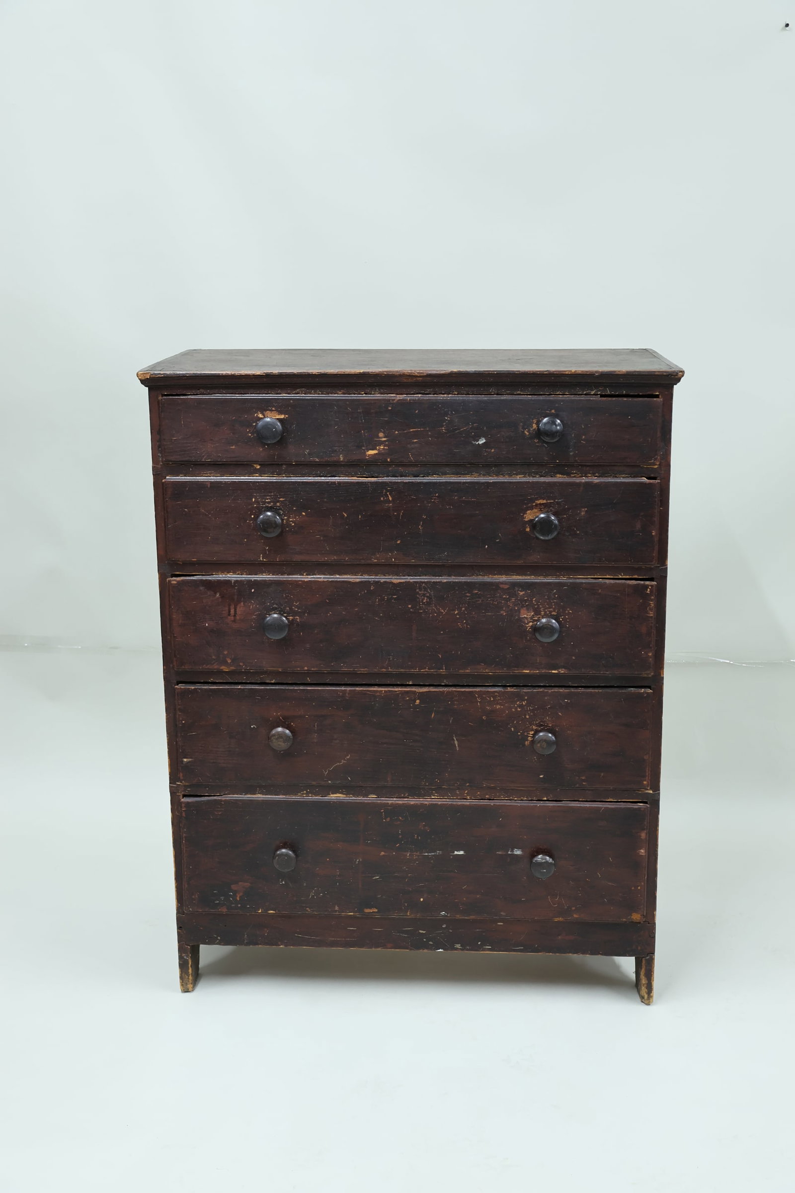 American Primitive Tall Chest of Drawers (1 of 14)