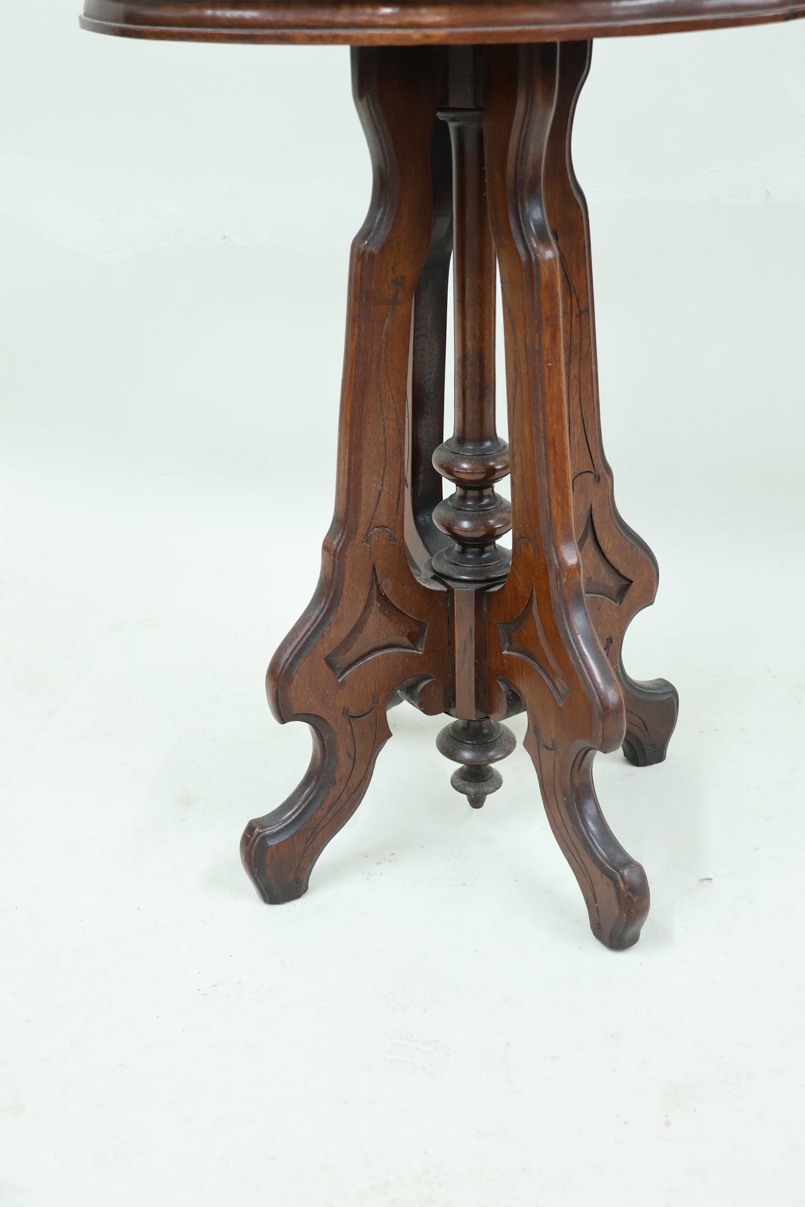 Victorian Marble Top Side Table - 3