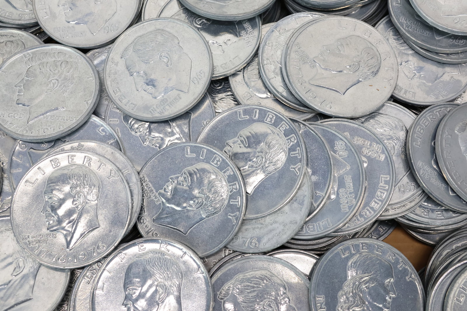 Group of 250 Assorted Faux 3 inch Metal Coins (1 of 5)