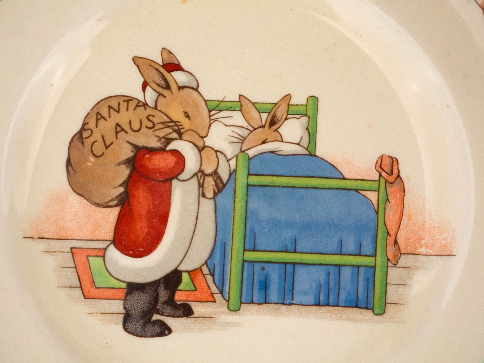 Three "Bunnykins" Small Plates - 3
