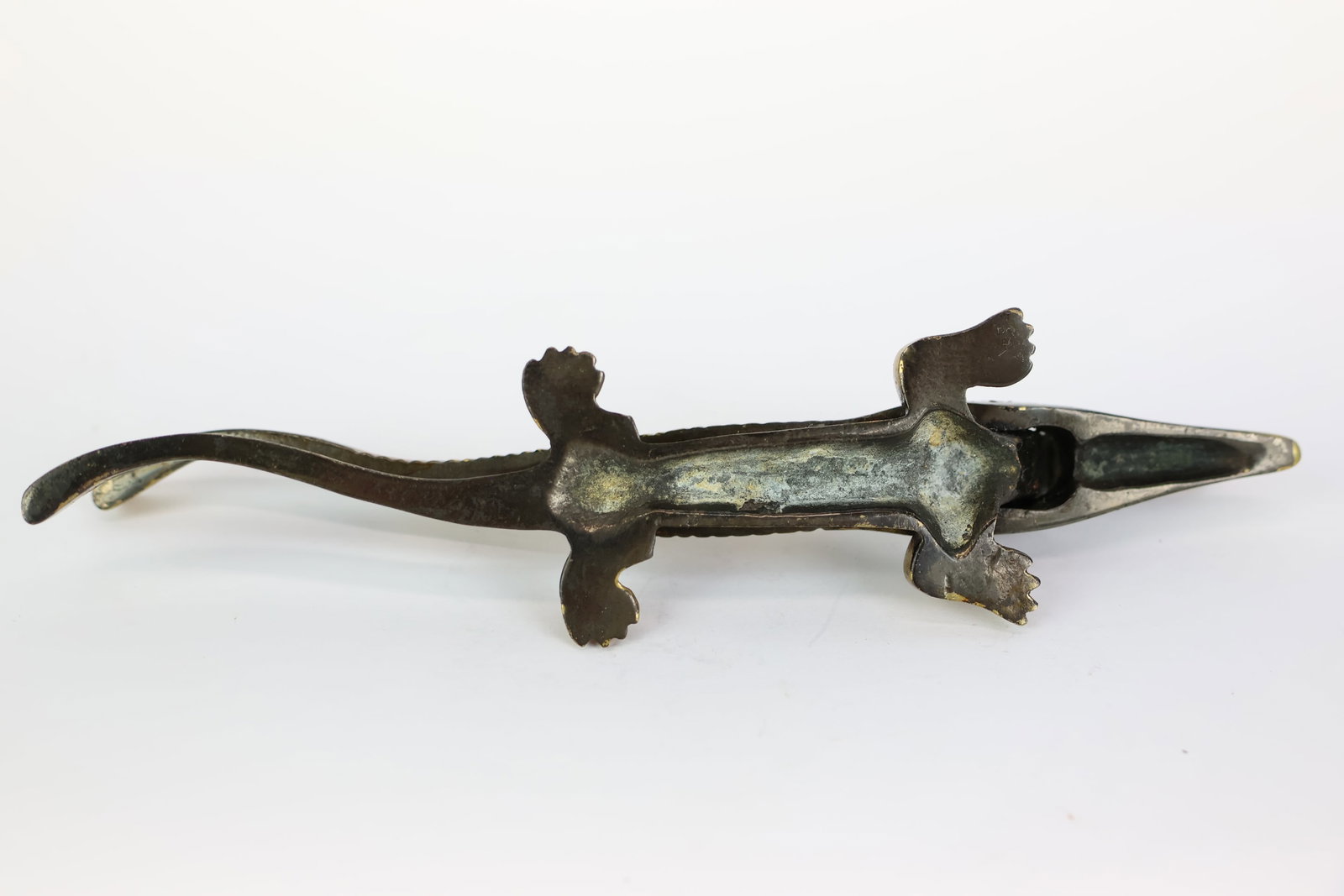 Crocodile Form Brass Nutcracker - 4